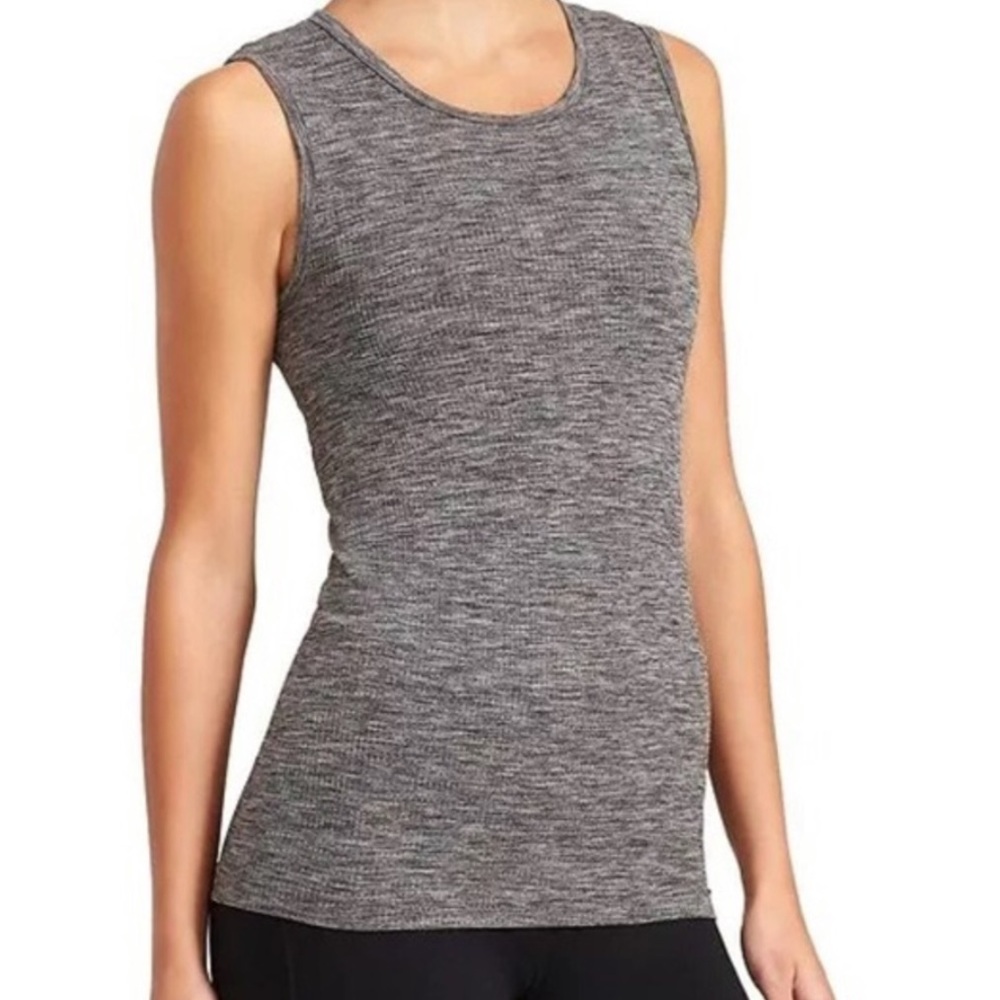 ATHLETA Renew Ribbed Tank Top Shirt Gray Large L